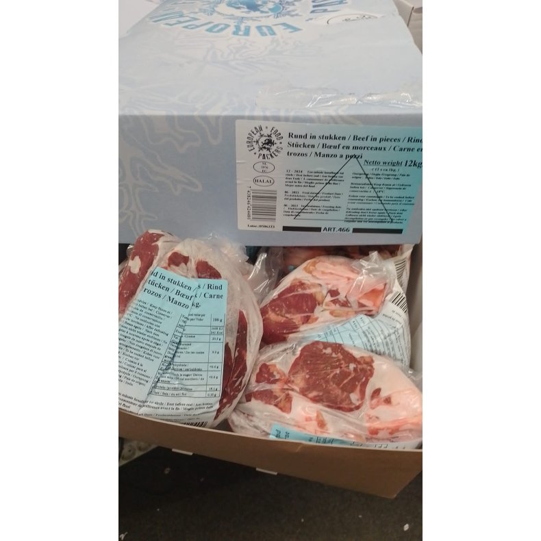 Halal oksekd med ben tern 1kg