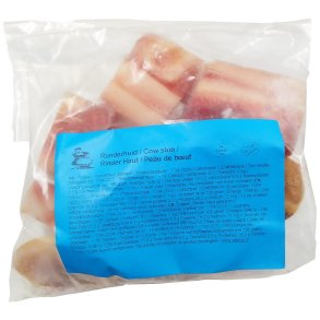 Br�ndt ko-skind i afrikansk stil Kpomo-hoved