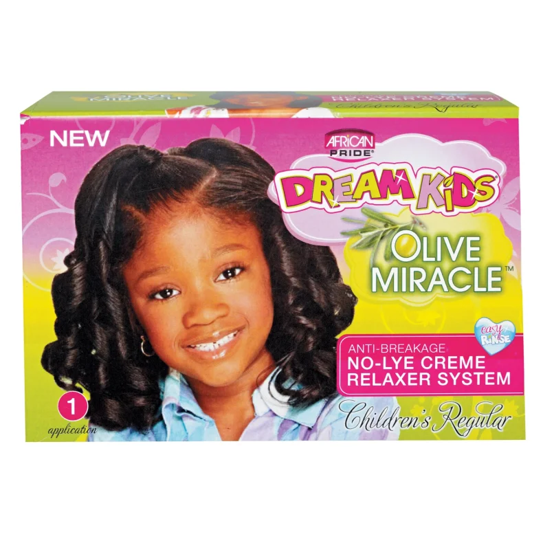 African Pride Dream Kids Olive Miracle Relaxer Kit Regular