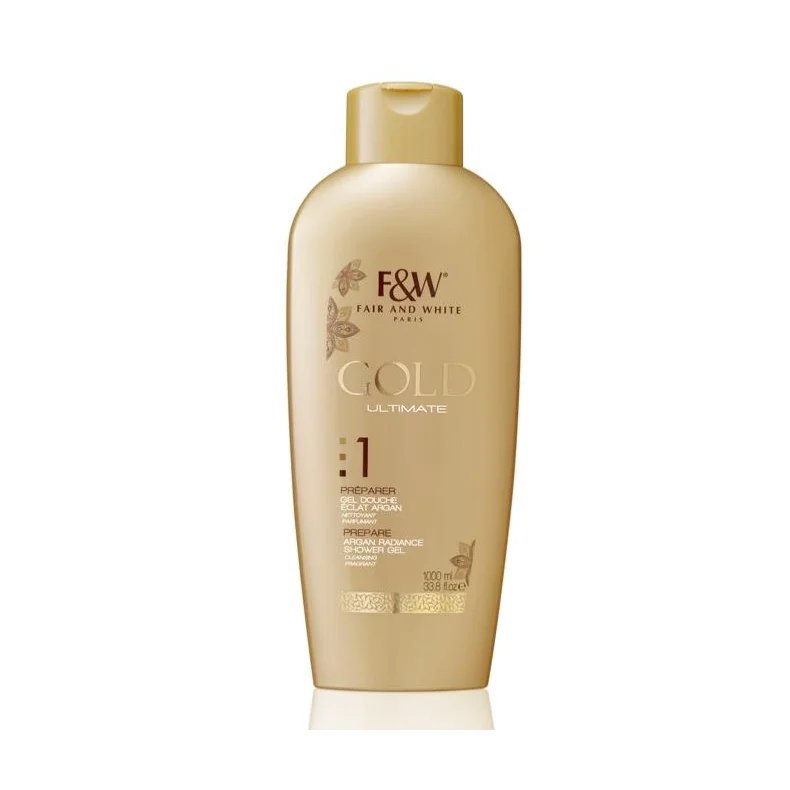 Fair &amp; White Gold 1 Argan Radiance Shower Gel 1000ml