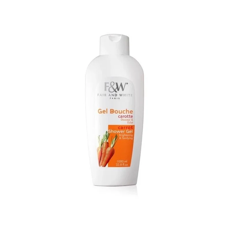 Fair &amp; White Gulerod Shower Gel 1000ml